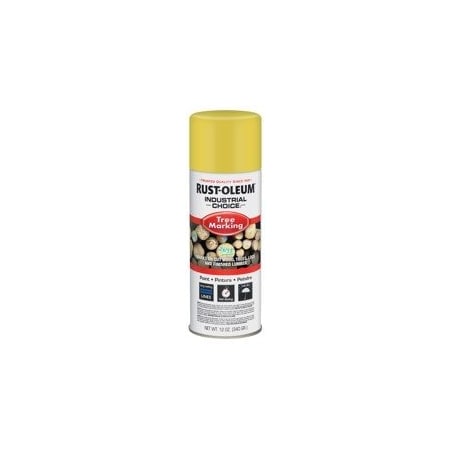 Rust-Oleum Marking Paint, T1600, Industrial, 12 oz, Yellow 306515